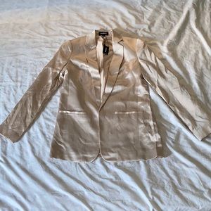 SATIN COLLAR BOYFRIEND BLAZER